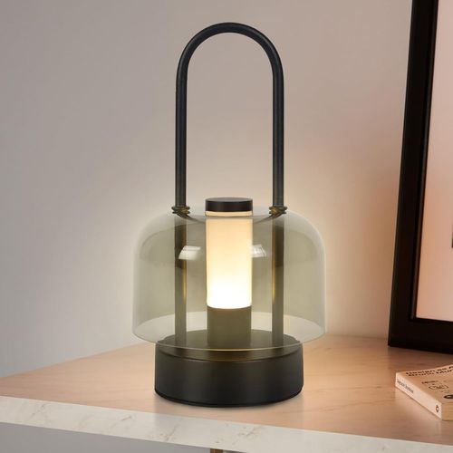 Shiba-Lampe De Table Sans Fil,Led Lampe Rechargeable Exterieur,Lampe De Chevet Tactile Sans Fil,Lampe De Table Design,3 Modes De C[2