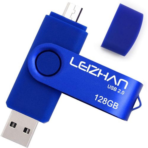 SHIBA-LEIZHAN Cl USB 128Go USB 2.0 OTG 2 en 1 Flash Drive Mmoire Stick pour PC Ordinateur Portable Android Smartphone Tablette-B[3