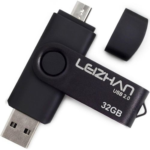 SHIBA-LEIZHAN Cl USB 32Go USB 2.0 OTG 2 en 1 Flash Drive Mmoire Stick pour PC Ordinateur Portable Android Smartphone Tablette-No[3
