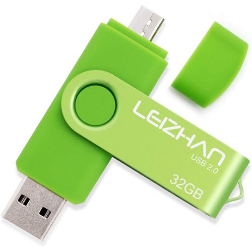 SHIBA-LEIZHAN Cl USB 32Go USB 2.0 OTG 2 en 1 Flash Drive Mmoire Stick pour PC Ordinateur Portable Android Smartphone Tablette-Ve[3