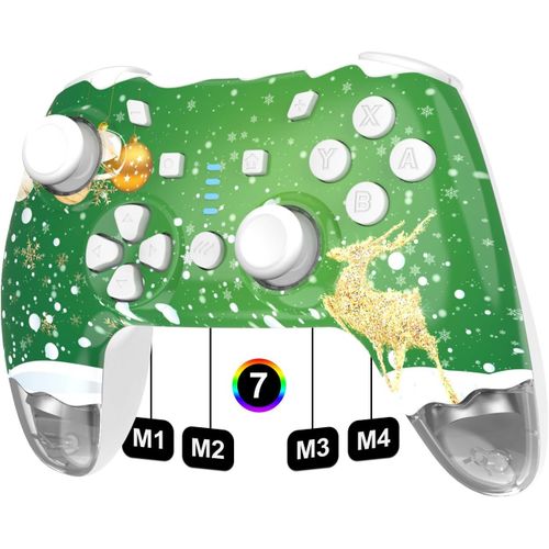 Shiba-Manette Switch Pro Sans Fil Pour Switch/Switch Lite/Switch Oled Manette De Jeu Sans Fil Pour Pc/Ios/Android Avec Rvb/Program[4