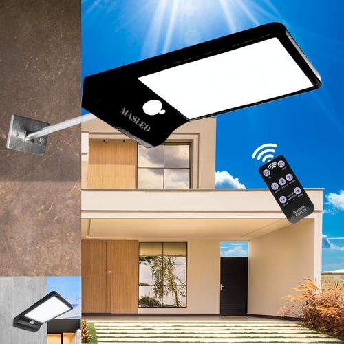 Shiba-Masled Lampe Solaire Exterieur Dtecteur De Mouvement Avec Tlcommande I 3 Modes Intelligents, 6 Modes D'clairage, 3 Nivea[1