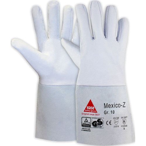 Shiba-Mexico-Z Gants De Soudure En Cuir Nappa De Chvre, Tv Gs, Pouce Ail Et Manchette En Cuir Crote De Vachette -Taille:12[2459]