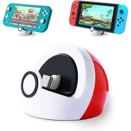Shiba-Mini Support De Charge Pour Nintendo Switch/Switch Lite/Switch Oled, Station De Charge De Type C, Sans Projection, Mini Comp[9