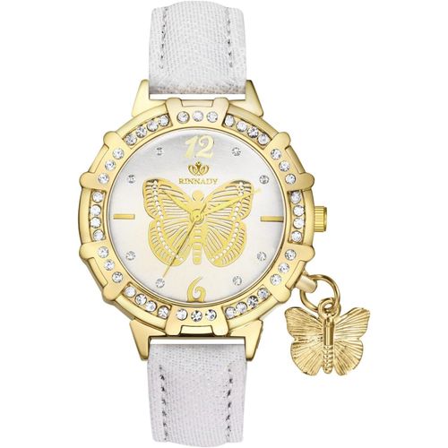 Shiba-Montre Femme  Bracelet Cuir,Montre Femme Papillon Fantaisie Avec Cadran Or Incrust De Strass,Montre  Aiguille Analogique [7