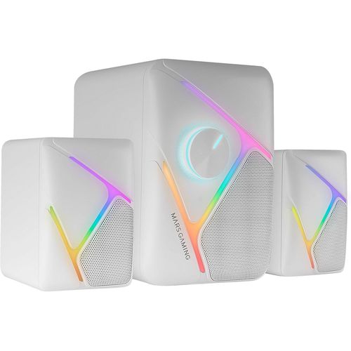 SHIBA-MSH21W, Haut-parleurs Gaming RGB 2.1 + Subwoofer 35W, Systme Invers 3D Surround, Haut-parleurs Compacts RGB Dynamique, Ali[1