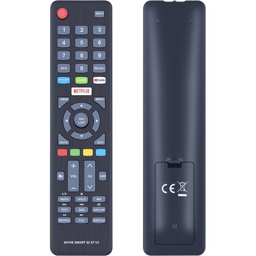 Shiba-Nouvelle Tlcommande De Remplacement Pour Dyon Smart 43 Xt D800169 D800173, Smart 32 Xt D800168, Smart 55 Xt-2 D800205 (Pas[3