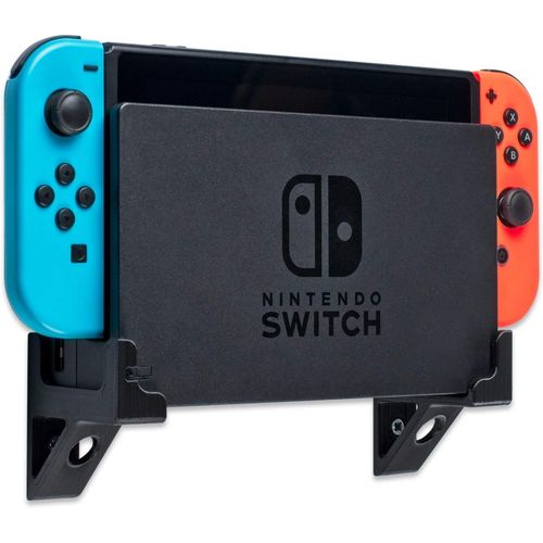Shiba-P3d-Lab Support Mural Pour Console De Jeu Nintendo Switch, Support Mural Noir : Aucune Interfrence, Solide Et Scuris  Fa[1
