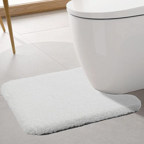 Shiba-Tapis Contour Wc Extra Epais Tapis De Toilette Wc Antidrapant Tapis Wc Absorbant Tapis Salle De Bain Super Doux En Microfib[5