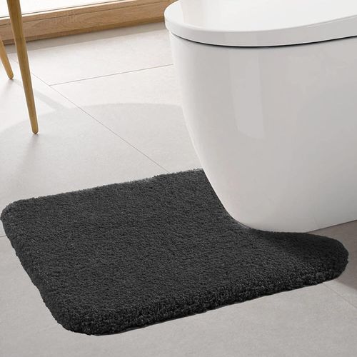 Shiba-Tapis Contour Wc Extra Epais Tapis De Toilette Wc Antidrapant Tapis Wc Absorbant Tapis Salle De Bain Super Doux En Microfib[5