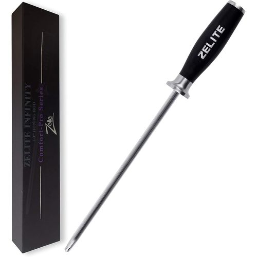 Shiba-Zelite Tige Aiguiseur Couteaux Professionnel De 25cm, Affuteur Couteau, Fusil A Aiguiser En Carbone, Aiguisage De Couteaux R[1