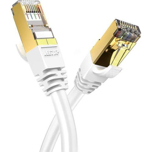 SHILIU-Cble Ethernet 3m Cat 8, RJ45 1m 2m 3m 5m 10m 20m 30m 50m Cable Rseau, Cat8 40Gbps 2000MHz Gigabit S/FTP Cble Internet Lan[