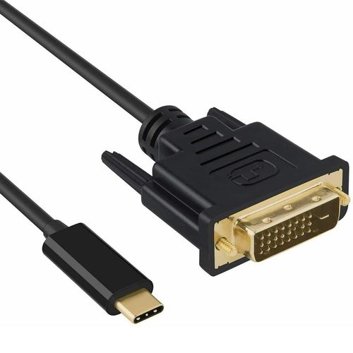 SHILIU-Cble USB-C vers DVI  Cble Thunderbolt vers DVI 4K @ 30 Hz, USB Type-C vers DVI femelle, compatible MacBook Pro 2017-2020,[