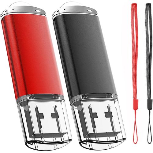 SHILIU-Cle USB 16 Go, Cl USB 2.0 Flash Drive Stockage Disque Mmoire Stick avec Cordes, Ensemble de Deux, Vert/Or[575]