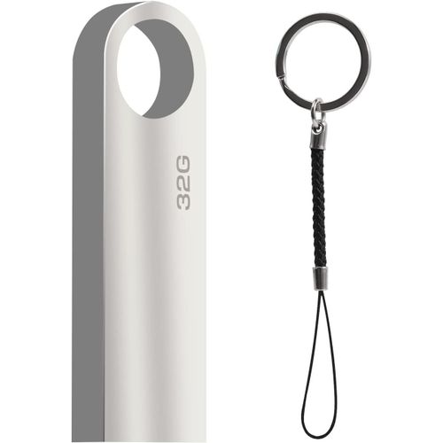SHILIU-Cl USB 32 Go, Mini Clef USB 32 GB USB 2.0 Flash Drive Memory Stick Cle USB 32 giga avec Crochet pour Ordinateur Portable/PC[