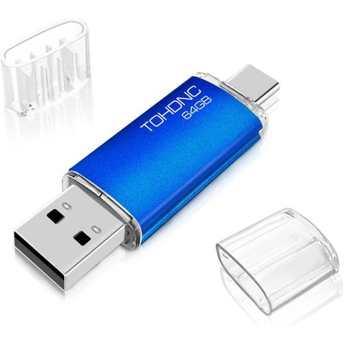 SHILIU-Cl USB C 64 Go Flash Drive USB 2.0 Mmoire Stick 64Go 2 en 1 OTG Portable Type C Clef USB 64go Impermable Pen Drive pour P[