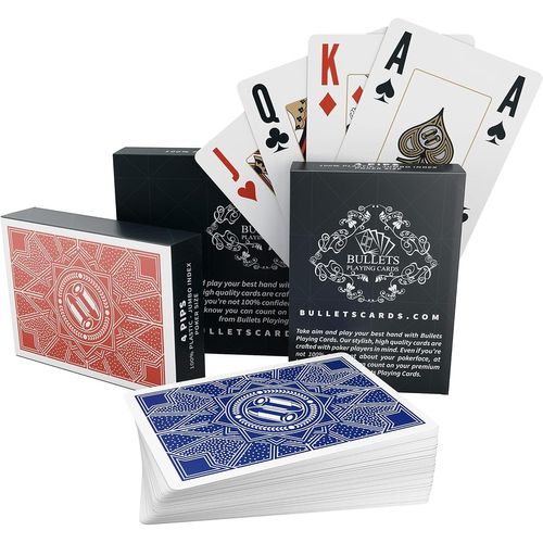 Shiliu-, Lot De 2 Cartes De Poker Paulie En Plastique tanches, 4 Signes D'angle, Jeux De Cartes Deluxe, Index Jumbo, Cartes  Joue[