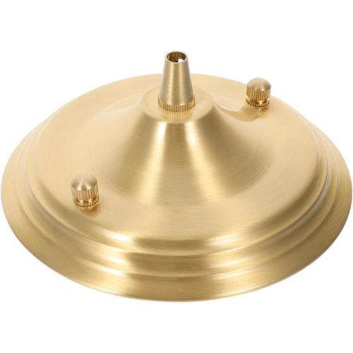 Shiliu-Luminaire Plafond Auvent Cuivre Dor Suspension Lumire Auvent Plaque Couvre Plafonnier Plaque Base De Lampe Pendentif Acces[