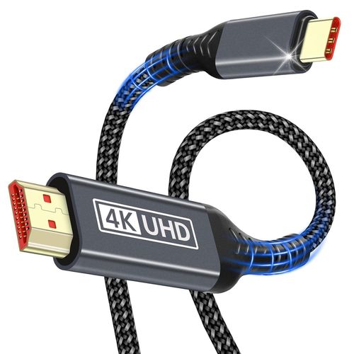 SHILIU-USB C hdmi,Cble HDMI USB C 1,8 m 4K UHD (compatible Thunderbolt 3/4),compatible avec iPhone 16 Pro Max/16 Pro/15,MacBook Pr[