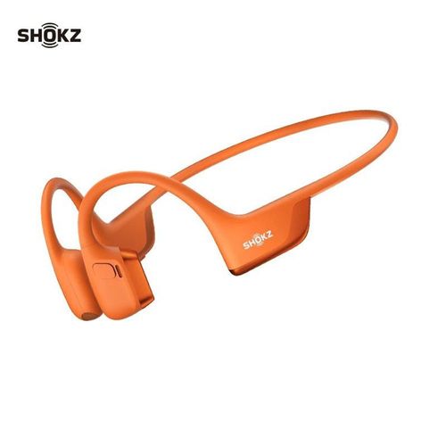 SHOKZ OpenRun Pro 2 Mini casque de sport  Conduction osseuse, couteurs sans fil  oreille ouverte avec Bluetooth 5.3, micros anti-bruit, IP55 tanche, Charge rapide USB-C, Orange