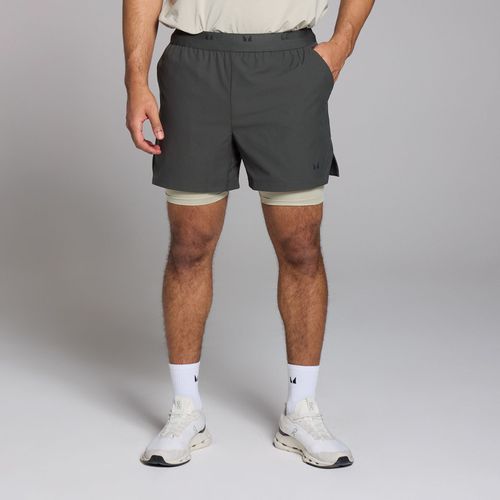 Short 2-En-1 Mp Tempo Graphic Pour Hommes  Noir Dlav - S