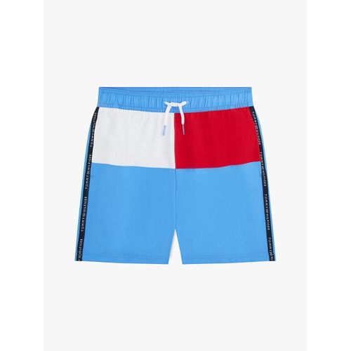 Short De Bain Mi-Long Medium Drawstring/Blue Spell - 10-12 Ans