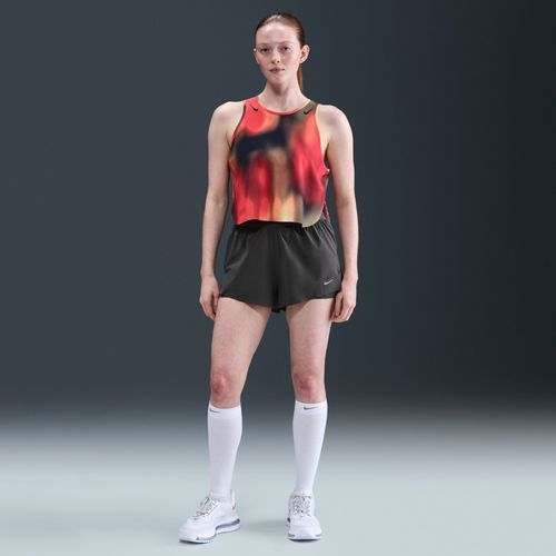 Short De Running 2-En-1 Taille Mi-Haute Dri-Fit Nike Swift Pour Femme - Gris