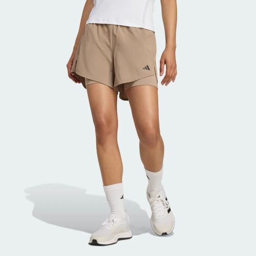 Short Deux En Un Aeroready Made For Training Minimal Adidas - Chalky Brown / Black - Xs