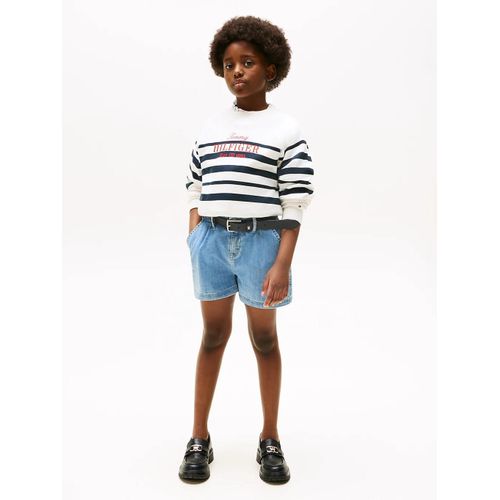 Short En Denim  Jambe Ample Wide Short Pleats/Drapey - 110 Cm