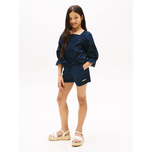 Short En Lin Mlang Linen Pull On Short/Dark Blue - 98 Cm