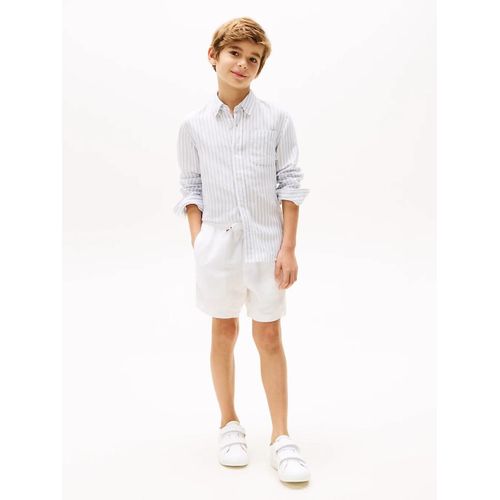 Short En Lin Mlang  Cordon Linen Viscose Short/White - 122 Cm