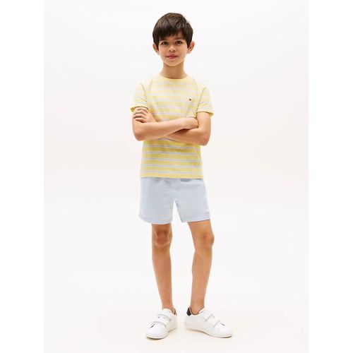 Short En Lin Mlang  Cordon Linen Viscose Short/Sky Blue - 164 Cm