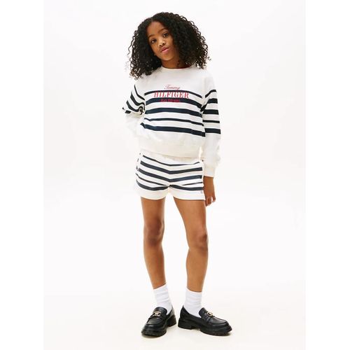 Short En Molleton Dcontract Tommy Script Cn Sweatshort/Dark Night Navy Stripe - 80 Cm