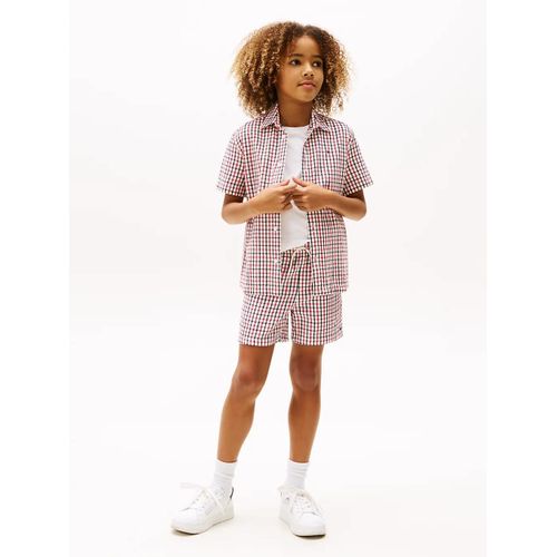 Short En Seersucker Textur Seersucker Short/Red White Blue Check - 74 Cm