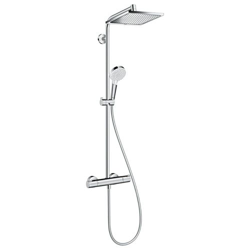 Hansgrohe Colonne De Douche Crometta E 240 Carre 1jet Chrome
