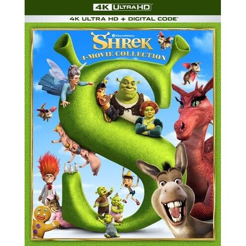 Shrek 4-Movie Collection [Ultra Hd] Boxed Set, 4k Mastering, Ac-3/Dolby Digital, Digital Copy, Dolby, Digital Theater System, Dubbed, Subtitled