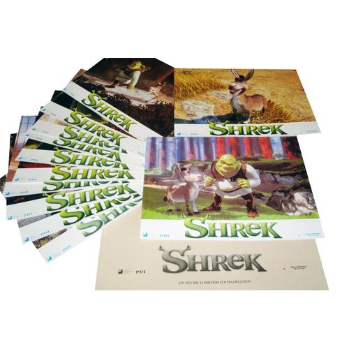 Shrek (Film D'animation) : Jeu De 12 Photos D'exploitation Cinmatographique - Format 21x27.5 Cm - De Andrew Adamson, Vicky Jenson - 2001