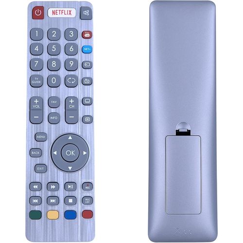 SHWRMC0116 SHW/RMC/0116 Tlcommande de Rechange Compatible avec Sharp Aquos TV LC-32CHG6021K LC32CFG6241KF LC-43CUG8462KS LC-49CUG8052K LC-49CUG8461KS LC-55CUG8462KS avec Boutons Youtube
