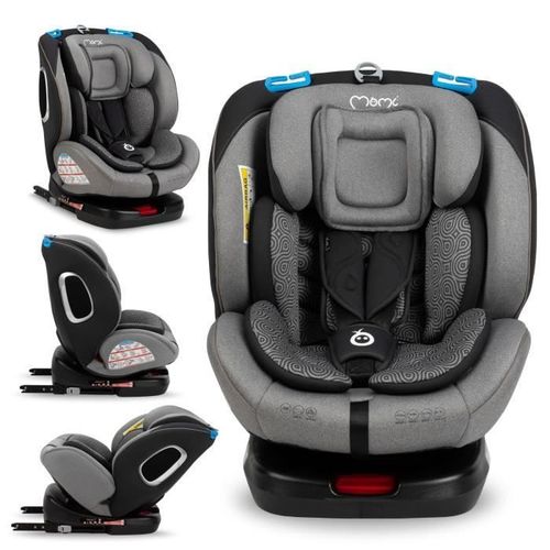 Sige Auto Isofix One 360 Groupe 0+/1/2/3 (3-36kg) Pivotant 360 - Momi Tordi - Gris