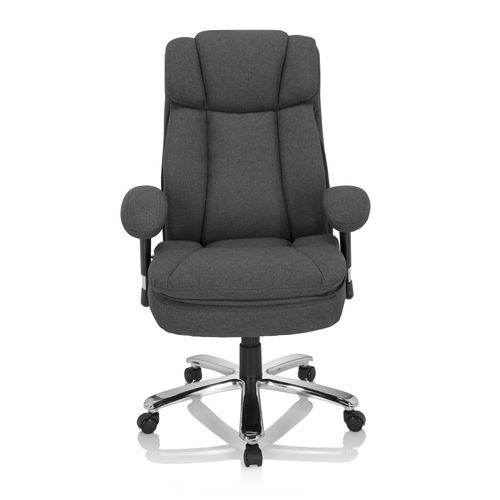 Sige De Bureau Builder Xxl I Tissu Gris Fonc Hjh Office
