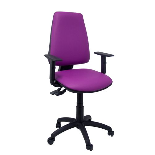 Sige De Bureau Ergonomique Avec Mcanisme De Synchronisation Et Hauteur Rglable - Assise Et Dossier Rembourrs En Cuir Similaire Violet (Arms Rglables Inclus) Piqueras Y Crespo Modle Elche S
