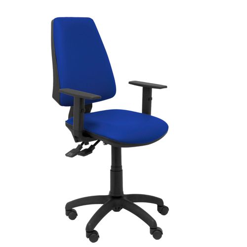 Sige De Bureau Ergonomique Avec Mcanisme Synchro Et Hauteur Rglable - Assise Et Dossier Rembourrs En Cuir Similaire Bleu (Arms Rglables Inclus) Piqueras Y Crespo Modle Elche S