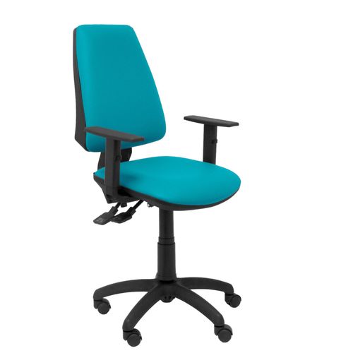 Sige De Bureau Ergonomique Avec Mcanisme Synchro Et Rglable En Hauteur - Assise Et Dossier Rembourrs En Cuir Similaire Vert (Arms Rglables Inclus) Piqueras Y Crespo Modle Elche S