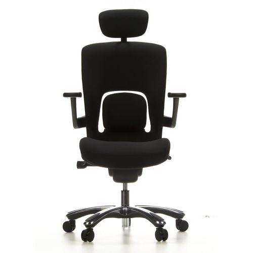Sige De Bureau / Sige Pivotant Vapor Lux, Tissu Noir Hjh Office