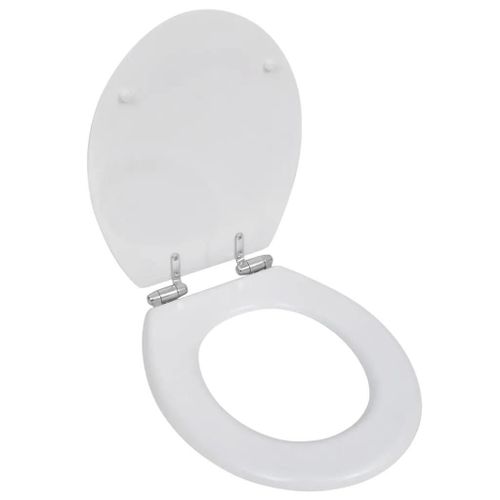 Sige De Toilette Mdf Couvercle  Fermeture En Douceur Blanc