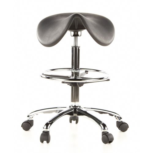 Sige Technique/ Tabouret Technique / Tabouret Pivotant Top Work 13, Mousse Rigide, Noir, Chrom