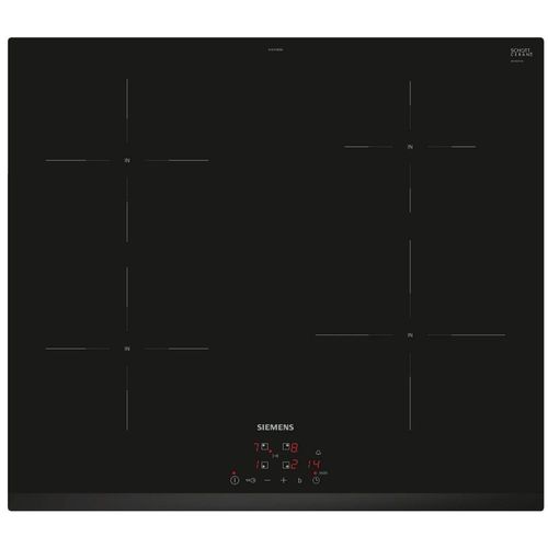 Siemens - Table de cuisson  induction 60cm 4 foyers 7400w noir EH631BEB6E