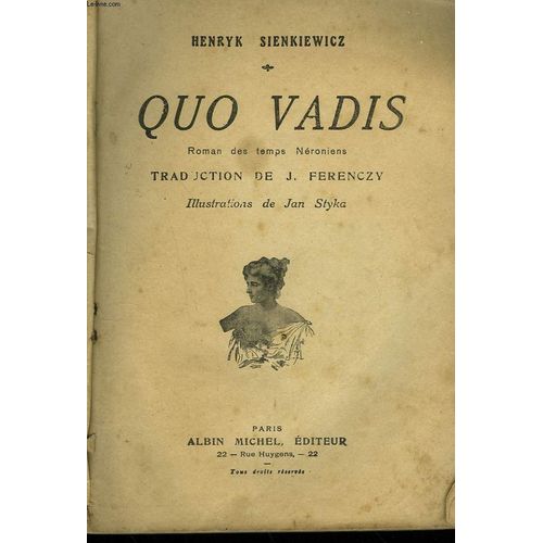 Quo Vadis. Roman Des Temps Neroniens de Henryk Sienkiewicz