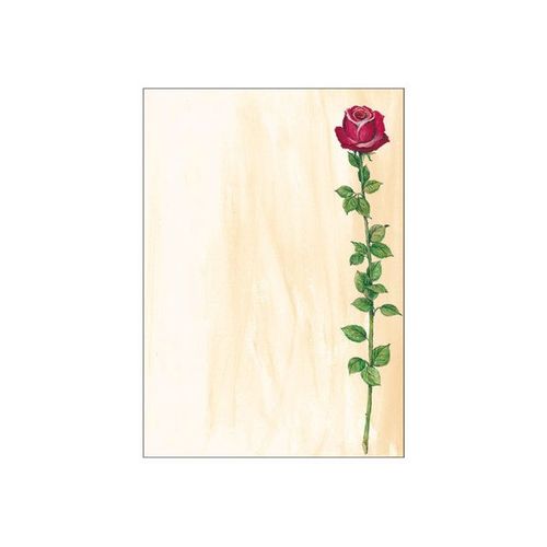Sigel Design Paper Rose Bloom - Papier  Motifs - A4 (210 X 297 Mm) - 90 G/M - 25 Feuille(S)