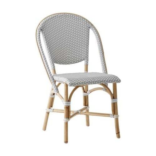 Sika-Design - Chaise Repas Empilable En Rotin Et Fibre Synthtique Gris - Gris